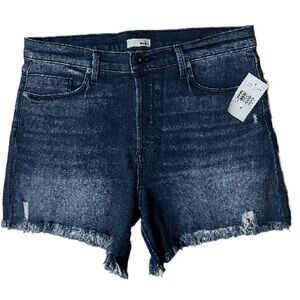 NWT edyson delon high rise distressed denim shorts Size 30